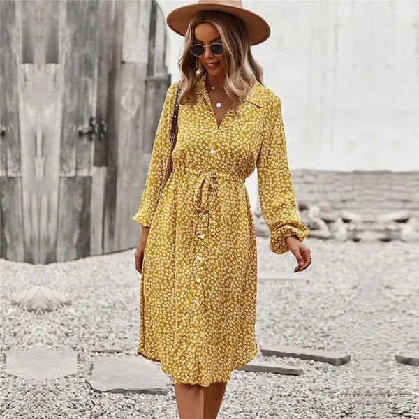 Robe Bohème à Imprimé Floral