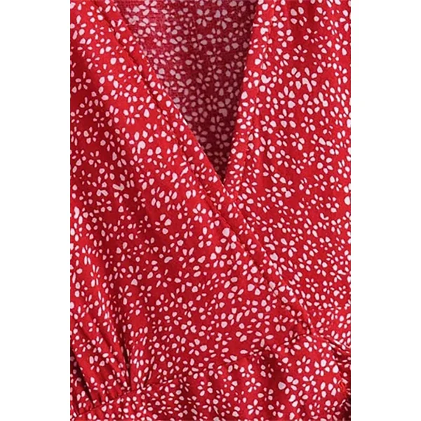 Robe Bohème à Manches Courtes – Iris