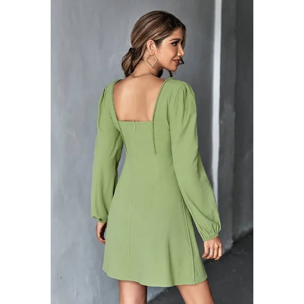 Robe Champêtre Anis Courte