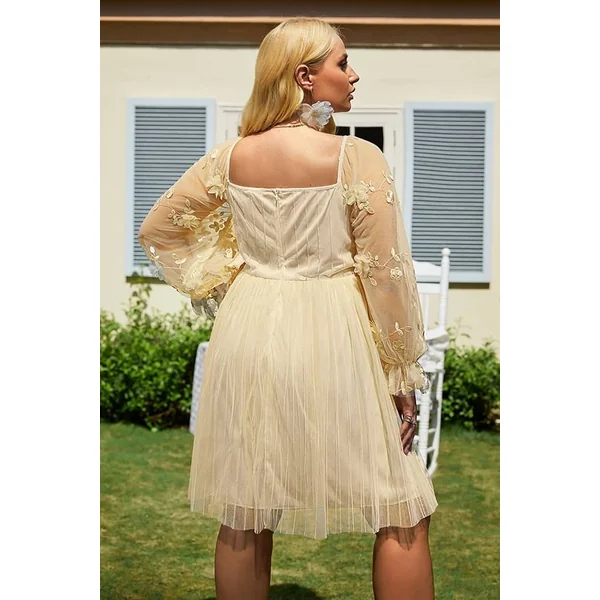 Robe Champêtre Courte Grande Taille