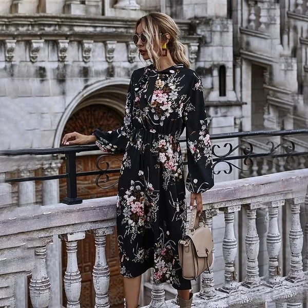 Robe champêtre longue & chic
