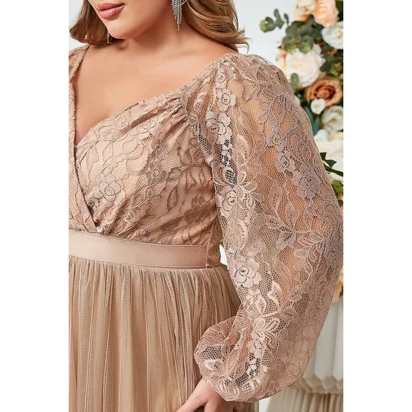 Robe Chic Et Champêtre Longue Grande Taille Rose