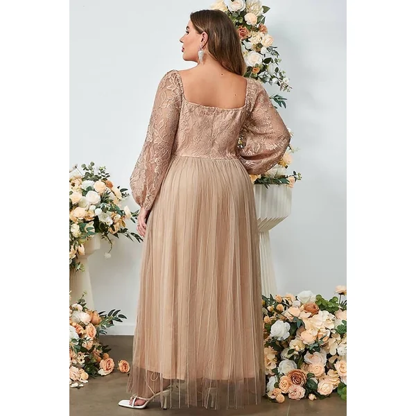 Robe Chic Et Champêtre Longue Grande Taille Rose