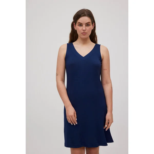 Robe courte à bretelles marine