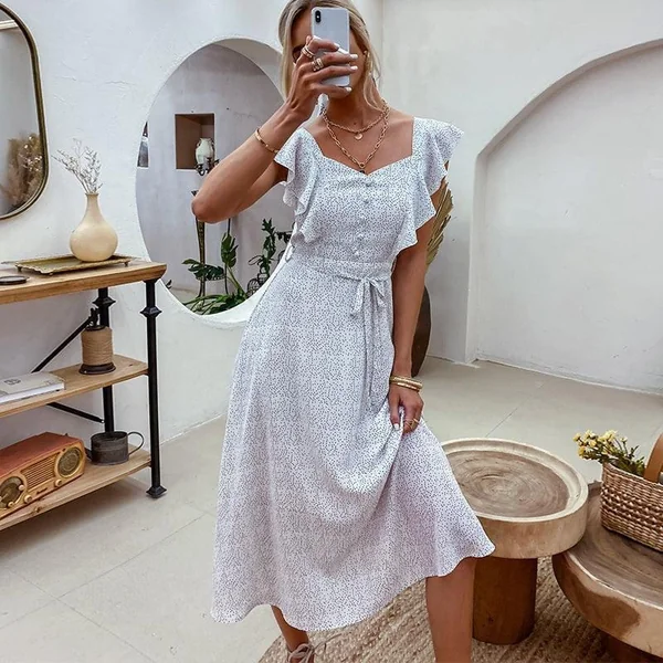Robe De Campagne Blanche Simple