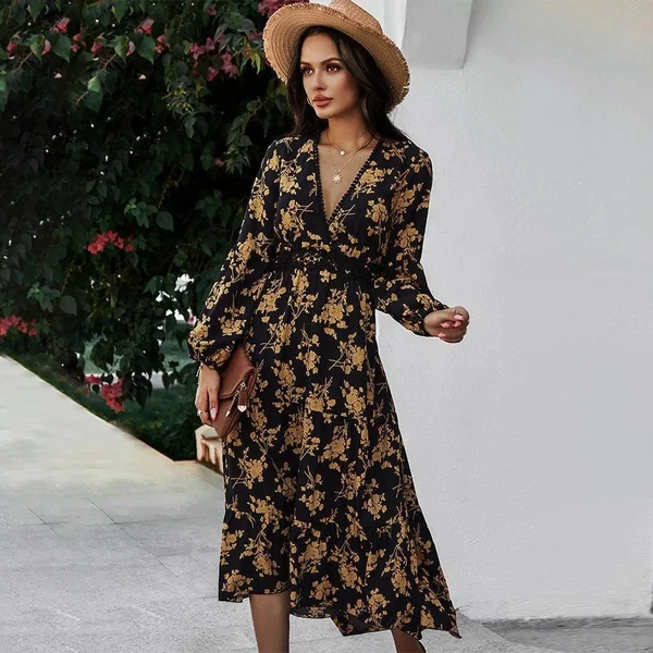 Robe De Demoiselle D’Honneur Noire Bohème