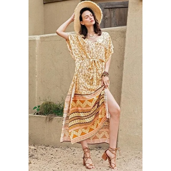 Robe De Promo Bohème Jaune