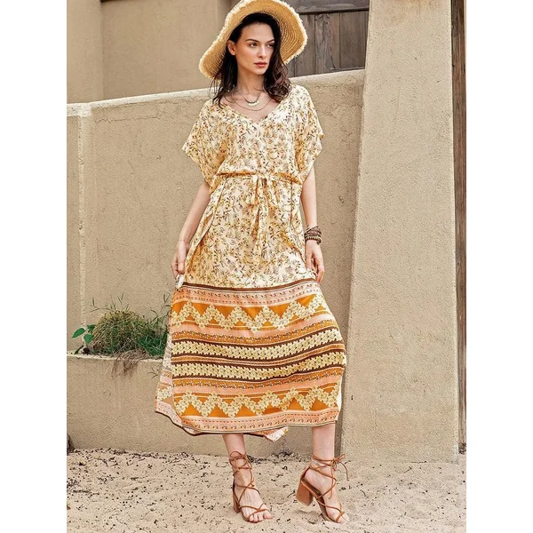 Robe De Promo Bohème Jaune