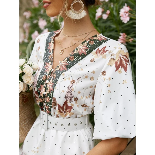 Robe D’Été Blanche Hippie