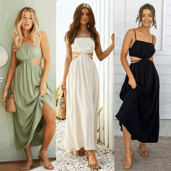 Robe D’Été Bohème Vert Sauge
