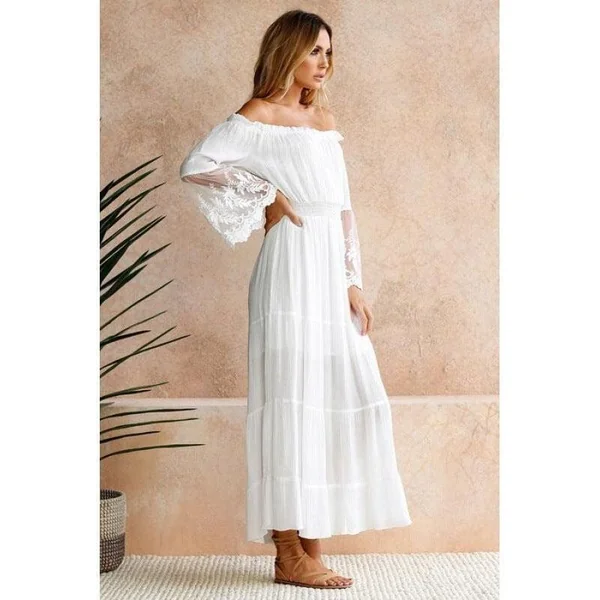 Robe Longue Bohème Blanche