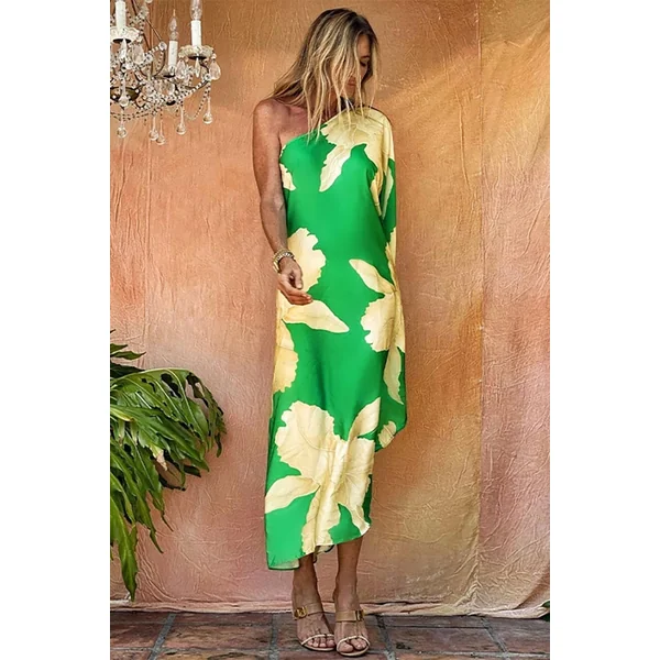 Robe Longue Bohème Chic Verte – Toscane