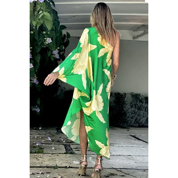 Robe Longue Bohème Chic Verte – Toscane
