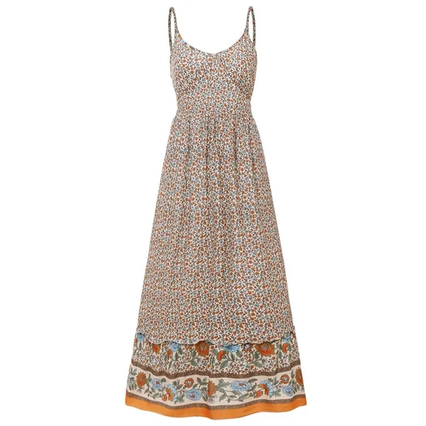 Robe Longue Bohème Coupe Empire – Suzanne