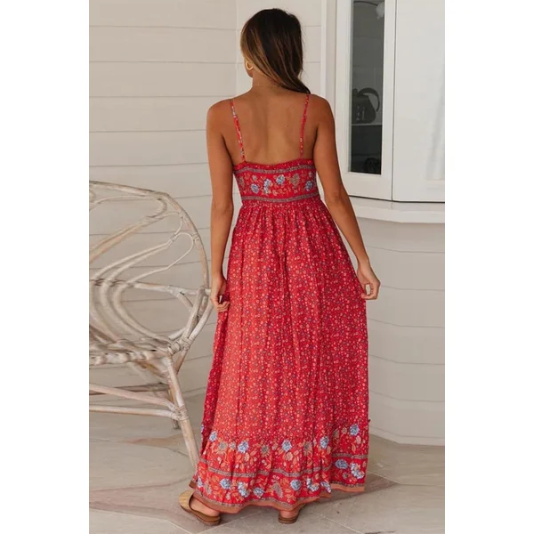 Robe Longue Bohème Coupe Empire – Suzanne