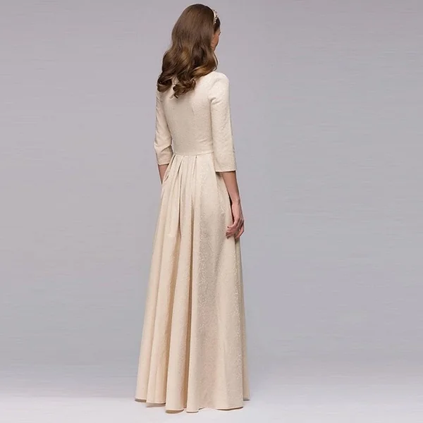 Robe Longue Bohème Ecru