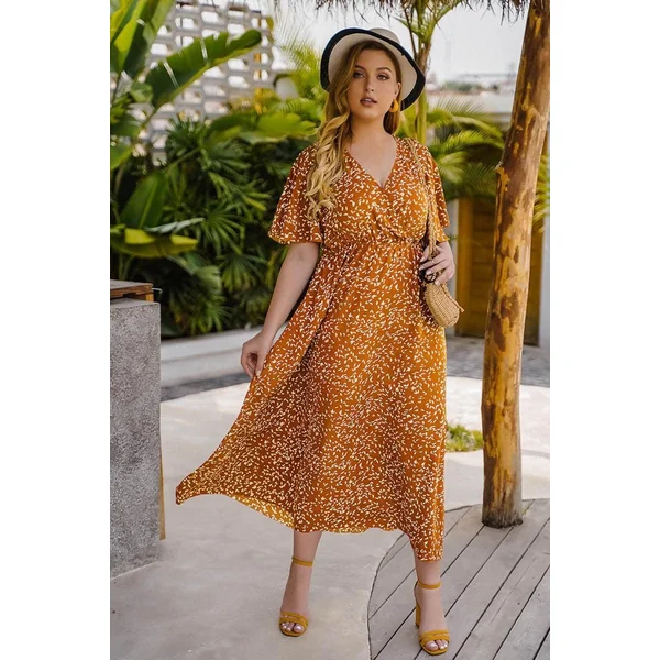 Robe Longue Bohème Jaune