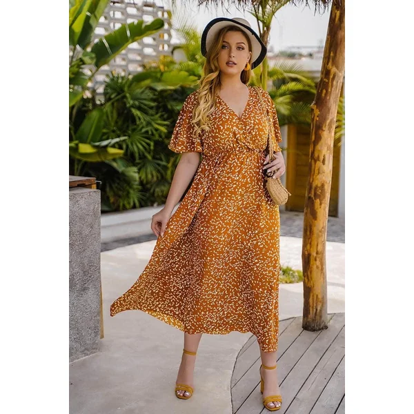Robe Longue Bohème Jaune