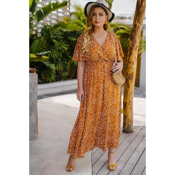 Robe Longue Bohème Jaune