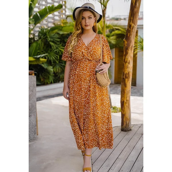 Robe Longue Bohème Jaune