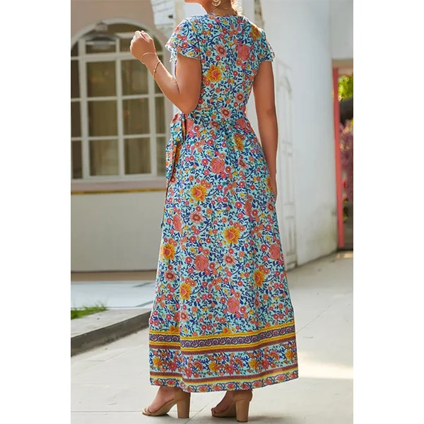 Robe Longue Effet Bohème – Gigi