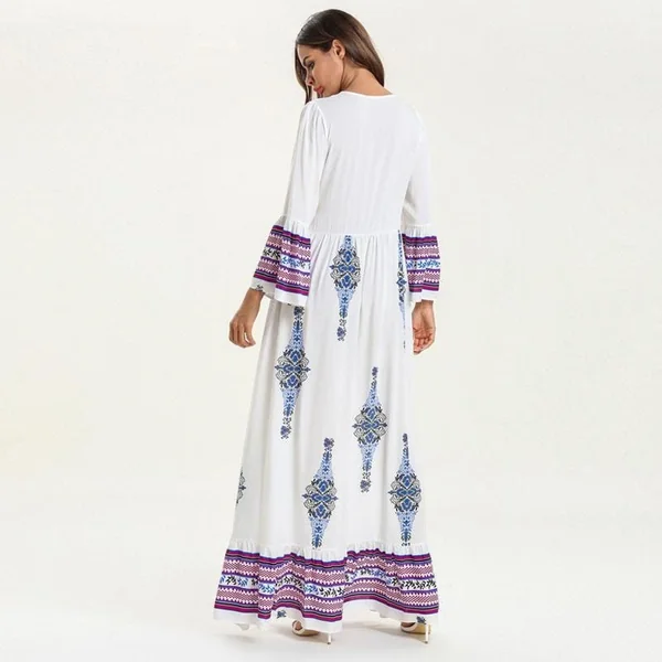 Robe Longue Hippie Chic Blanche