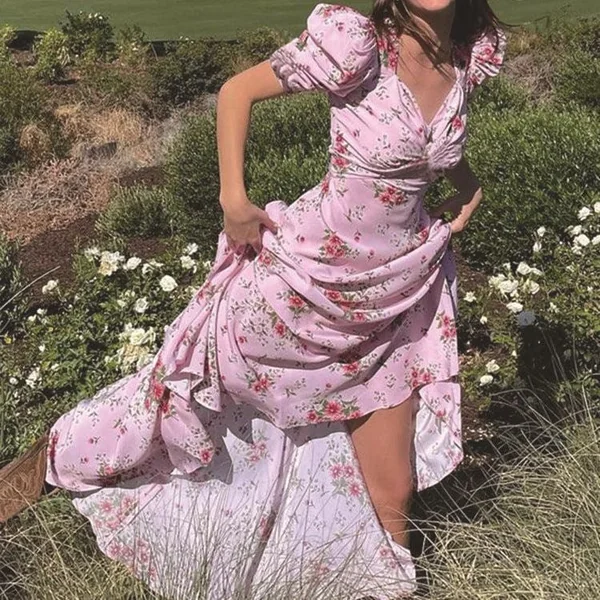 Robe Longue Rose Bohème
