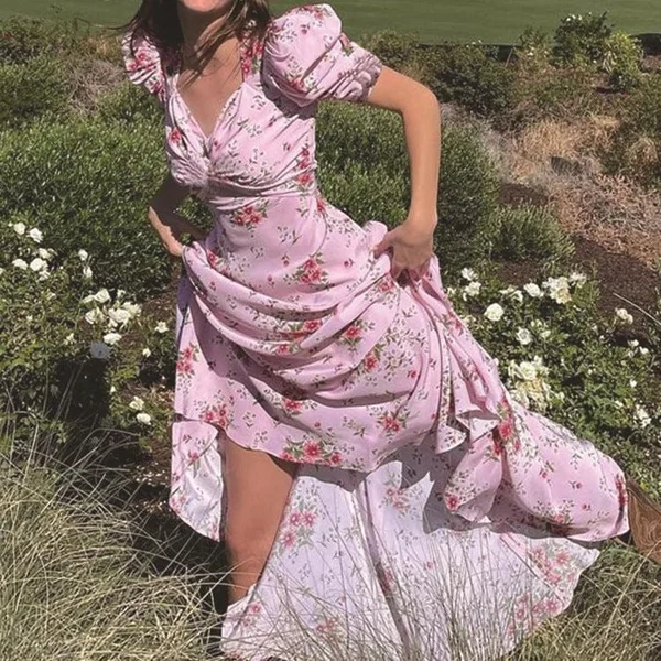 Robe Longue Rose Bohème
