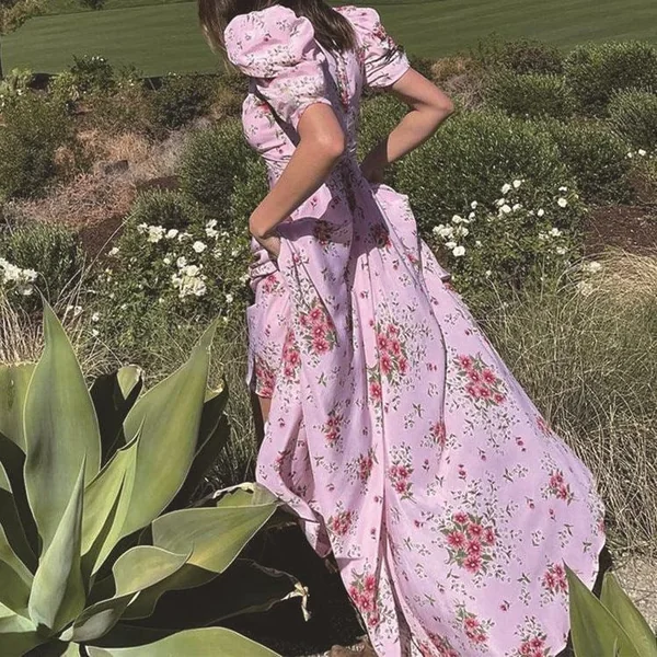 Robe Longue Rose Bohème