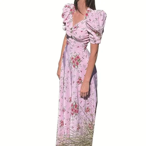 Robe Longue Rose Bohème