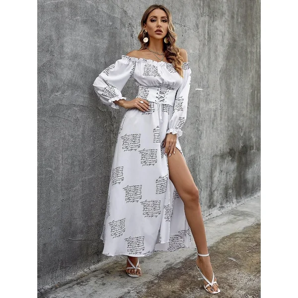 Robe Maxy Blanche Fashion