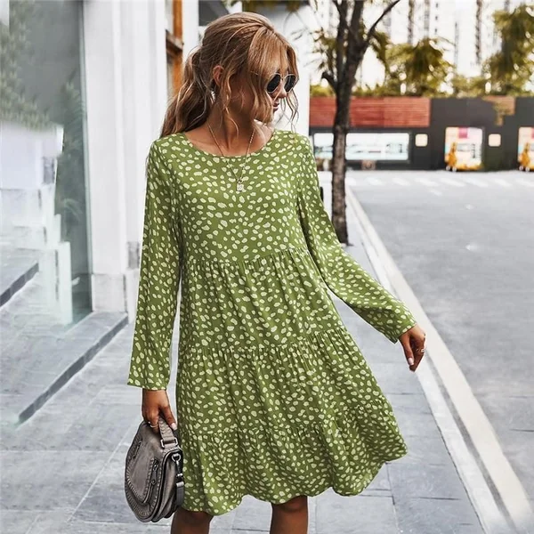 Robe Mi-Longue Bohème Décontractée