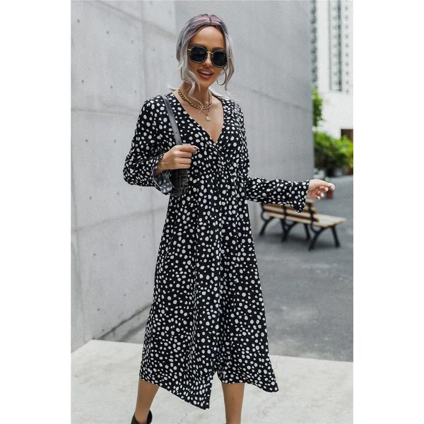 Robe Noire À Pois Pour Femme