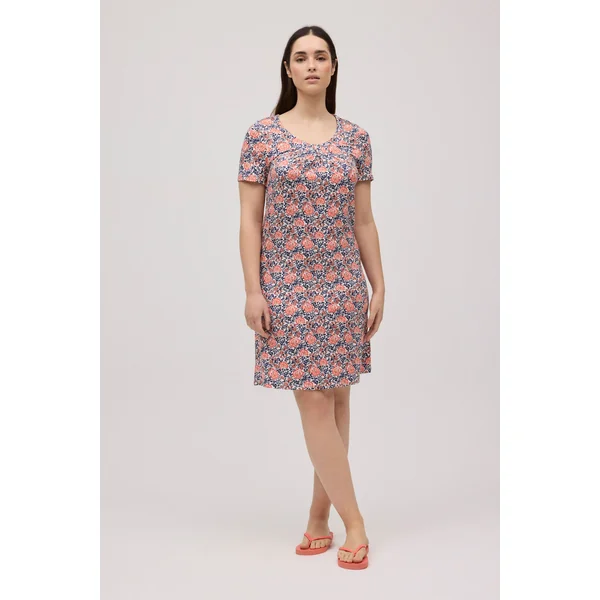 Robe peignoir fluide imprimé fleuri