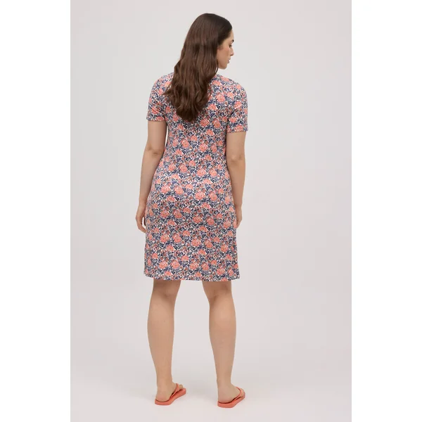 Robe peignoir fluide imprimé fleuri