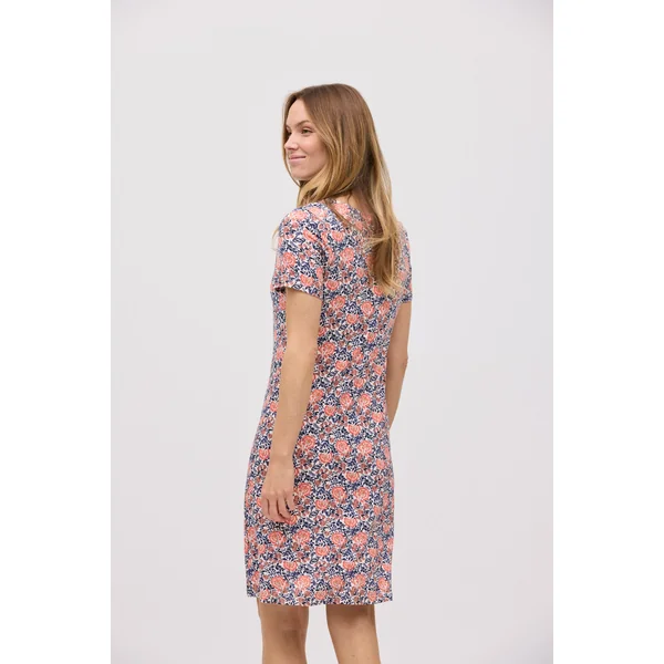 Robe peignoir fluide imprimé fleuri