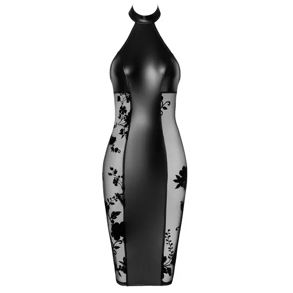 Robe tube vinyle & tulle
