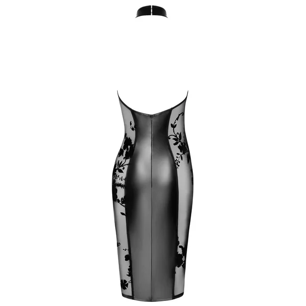 Robe tube vinyle & tulle
