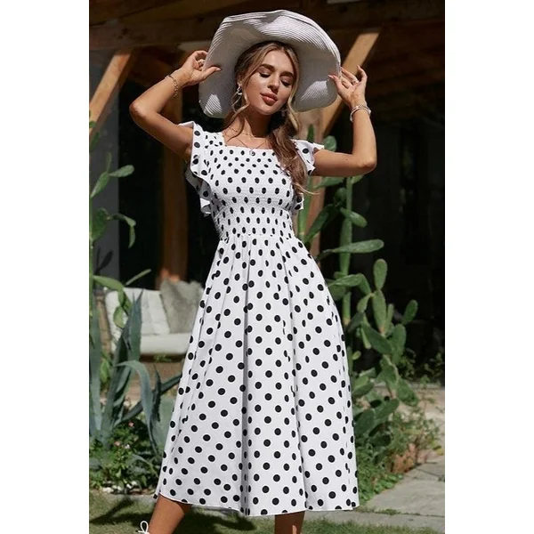 Robe Vintage Noire Et Blanche