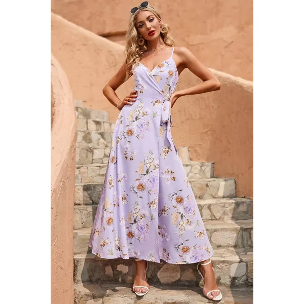 Robe Violette Champêtre
