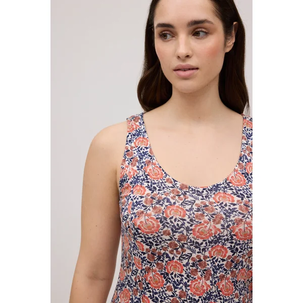Robe à imprimé floral et détail au dos