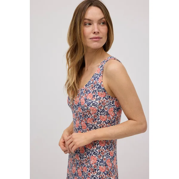 Robe à imprimé floral et détail au dos