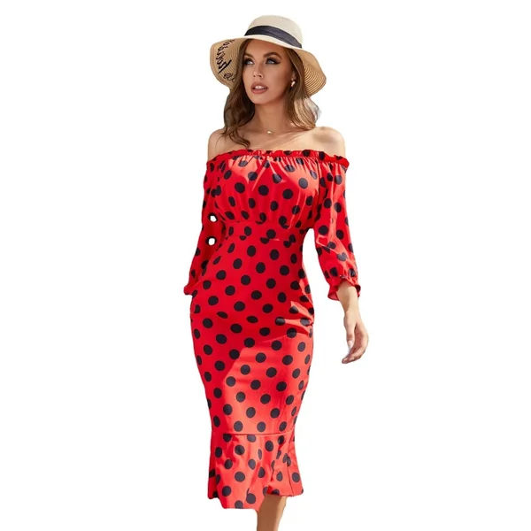 Robe À Pois Rouges