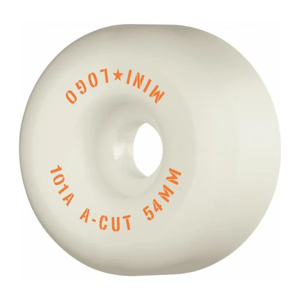 Roues skate MINI LOGO (jeu de 4) 54mm a-cut ii 101a white