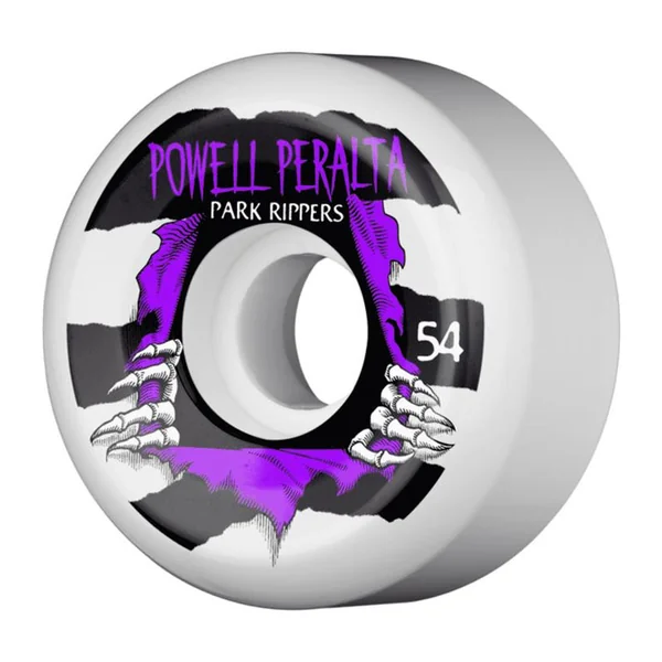 Roues skate POWELL PERALTA (jeu de 4) 54mm park ripper 2 white