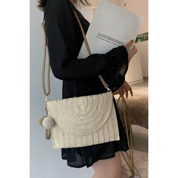 Sac Pochette Paille Bohème