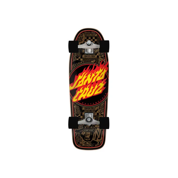 SANTA CRUZ COMPLETE CRUISER FLAME DOT ROUT 9.8 X 30.2 CARVER