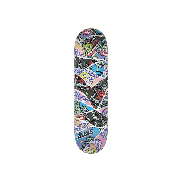 SANTA CRUZ DECK JOHNSON MISPRINT DANGER VX SLICK 8.6 X 31.95