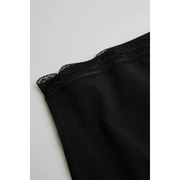 Short anti-frottement en coton noir
