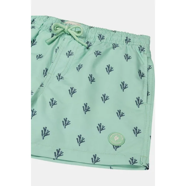 Short De Bain Milo 4 Inch Sketched Coral
